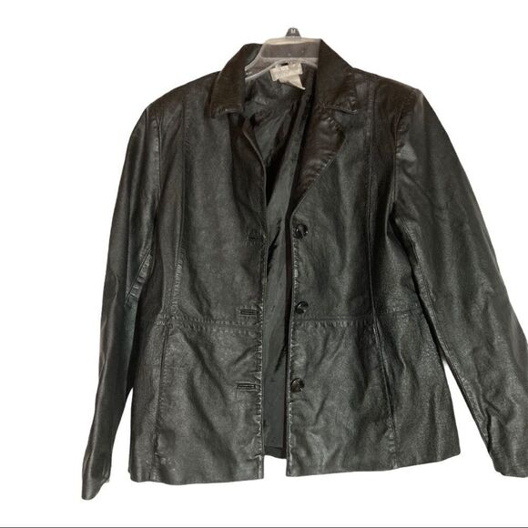 WORTHINGTON, Leather jacket, Black, Women’s Sz Large SEE DESCRIPTION - Picture 3 of 13